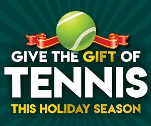 Tennis Christmas Banner